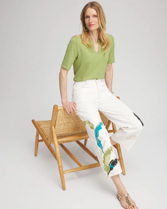 Notch Neck Tee - image 2